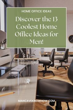 home office for men casual Home Office For Men Modern, Cool Home Office Ideas For Men, Home Office Ideas For Men, Office Ideas For Men, Simple Home Office, Small Man Cave, Man Cave Items, Cool Office Desk, Cool Home Office