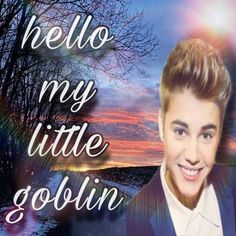 an image of a young man with the words hello, my little goslingin