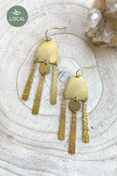 Modern Madini Textured Brass Dangle Earrings Handmade Brass Chandelier Dangle Earrings, Handmade Brass Dangle Chandelier Earrings, Brass Dangle Linear Earrings, Brass Dangle Chandelier Earrings, Handmade Brass Dangle Linear Earrings, Brass Chandelier Dangle Earrings, Long Drop Brass Chandelier Earrings For Pierced Ears, Bronze Dangle Earrings For Everyday, Brass Long Drop Chandelier Earrings As Gift