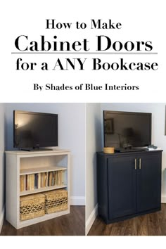 how to make cabinet doors for any bookcase by shades of blue interiors