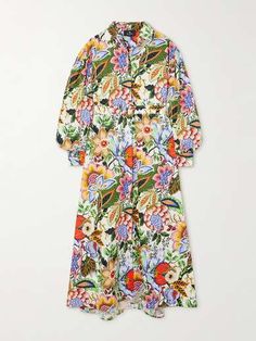 ETRO Belted floral-print cotton-poplin maxi shirt dress | NET-A-PORTER Spring Printed Shirt Dress For Daywear, Printed Shirt Dress For Spring Daywear, Spring Floral Print Shirt Dress For Brunch, Floral Print Shirt Dress For Spring Beach, Spring Floral Print Shirt Dress For Beach, Floral Print Shirt Dress For Spring Beach Outings, Floral Print Shirt Dress For Spring Garden Party, Summer Vacation Floral Print Shirt Dress, Summer Vacation Shirt Dress With Floral Print