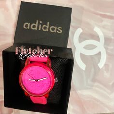 Adidas Sports Watches Individual Sales Not Grouped Price Per Watch/Color. Pink Blue Black Casual Pink Adjustable Watch, Pink Analog Watches, Casual Watches With Stopwatch, Adjustable Pink Analog Watches, Casual Sports Watches With Analog Display, Pink Adjustable Watch, Pink Adjustable Watch With Round Dial, Casual Pink Watch For Gift, Modern Pink Round Dial Watches