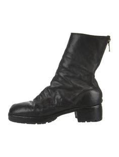 Guidi Leather Mid-Calf Combat BootsBlackRound-ToesExposed Zip Closure at AnklesUnfortunately, due to restrictions, this item may not be eligible for shipping in all areas. Guidi Boots, Leather Combat Boots, Boot Shoes Women, Mid Calf, Combat Boots, Shoe Boots, Women Shoes, Boots, Leather