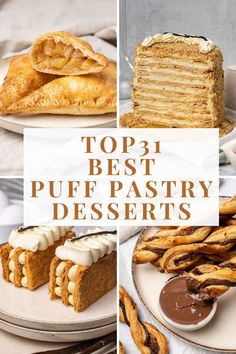 Top 31 Puff Pastry Desserts Flaky Pastry Recipe, Puff Pastry Ingredients, Puff Pastry Cake, Puff Pastry Snacks