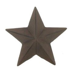 a brown star is shown against a white background