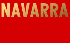 the word navara on a red background