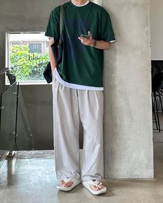 Korean Dressing, Ootd Boy, Outfits Male, Simple Casual Outfits, Korean Fashion Summer, Stylish Mens Outfits, Mens Dress Pants