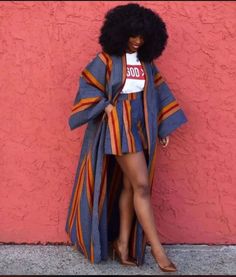 African Kimono, Nigeria Fashion, Ankara Kimono, Kitenge Designs, Mode Kimono, Afrikaanse Mode, African Inspired Clothing, Gaun Fashion, Dark Feminine