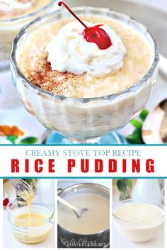 creamy stove top recipe for rice pudding