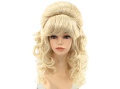 "HALLOWEEN 2021 SHIPPING - Order early as USPS is DELAYING First Class Mail delivery time in transit by 1-2 business days.  Priority Mail and Priority Express is unaffected by the delays. Great looking \"FEMBOT - AUSTIN POWERS\" character theatrical Halloween costume wig for teens and adults. Production Type: Custom Design Color: Blonde Material: Deluxe Synthetic Wig Fiber Cap Size: 21.5\" One Size Fits Most Comfort Stretch Cap with Adjustable Sizing Straps Condition: NEW Ready to Wear: Yes, no Austin Powers Halloween, Austin Powers Party, Granny Wig, Granny Costume, Marie Antoinette Wig, Old Lady Costume, Character Halloween Costumes, College Halloween Costumes, Halloween Character