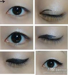 Dime la qué tipo de ojo tienes y te diré cómo delinearlo Monolid Eyeliner, Eye Makeup Glitter, Monolid Eye Makeup, Monolid Eyes, Monolid Makeup, Korean Beauty Tips, Perfect Cat Eye, Makeup List, Makeup For Blondes