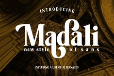 the font used in this book is called,'madani new style of sans