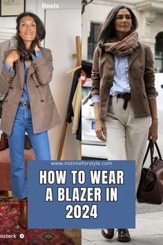 Blazer Outfits Casual, Blazer Outfits For Women, Summer Outfits Women Over 40, Summer Dresses For Wedding Guest, Power Dressing, 60 Fashion, Spring Fashion Trends, Blazer With Jeans