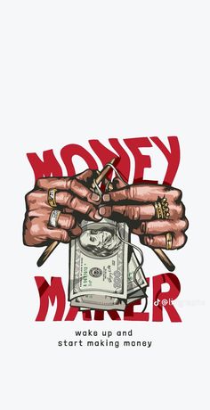 money maker is making money with his hands and cigars on top of the money