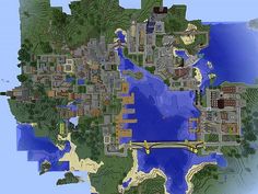 an image of a map that looks like it could be in minecraft or pc