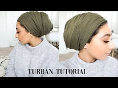 Hair Turban Tutorial, How To Make Turban, Turban Mode, Tie A Turban, Hijab Turban Style, Headwrap Hairstyles, Jersey Turban, Turban Tutorial, African Hair Wrap