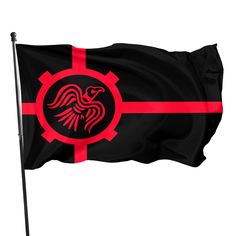 Raven Flying, Flying Flag, Red Raven, Viking Raven, Viking Armor, Historical Flags, Viking Clothing, Viking Culture, Viking Warrior