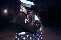 Marine Corps love<3 Military Guys, Marine Girlfriend, Future Military, Romantic Love Pictures, Military Couple, Marines Girlfriend, Marine Wedding, Military Couples