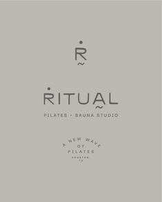 the logo for ritual pilates and sauna studio