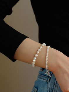 Elevate your wrist with timeless elegance through our Simple Elegant OT Pearl Silver Bracelet. This refined and versatile bracelet features a classic "OT" link design adorned with lustrous pearls, creating a piece that seamlessly blends sophistication with simplicity. Metal: Recycled Sterling Silver Plated On Brass Pearl: Freshwater Pearl 3-4.5mm/6-7mm Bracelet Length: 170mm/190mm Weight: 5-9g Pearl Bracelets, Edison Pearls, Link Design, Tiger Eye Stone, Simple Elegant, Recycled Sterling Silver, Silver Pearls, Ring Bracelet, Pearl Bracelet