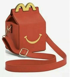 Item for sale is a Brand New McDonald's Happy Meal Box Figural Crossbody Bag Box Lunch Exclusive Item is in hand, rare and will ship within 24 hours of payment! Gift Box Bag With Original Box In Pouch Shape, Trendy Shoulder Box Bag, Trendy Box Bag As Gift, Gift Pouch Box Bag With Adjustable Strap, Gift Crossbody Box Bag For Mobile Phones, Crossbody Box Bag As Gift, Happy Meal Box, Meal Box, Mcdonald's Happy Meal