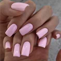 Super Cute And Stylish Ships In 5-10 Business Days Ongles Rose Pastel, Middle Nails, Solid Color Acrylic Nails, Soft Pink Nails, Pink Nail Colors, Kutek Disney, Baby Pink Nails, Nagellack Trends, Solid Color Nails