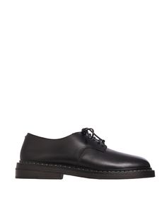 Black MARSELL LEATHER DERBY SHOES Black Leather Dress Shoes, Black Leather Dress, Derby Dress, Black Leather Dresses, Leather Dress Shoes, Leather Cap, Derby Shoes, Sneaker Heels, Leather Dress