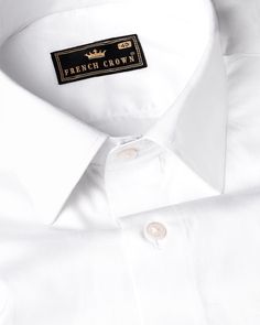 Yet again Another superb example of what French Crown is all about, exclusive design and great functionality. This Bright white shirt boasts a spread collar, full sleeves with a regular fit that will make you stand out in a crowd. The pure cotton spells luxury with its slight sheen fabric which feels like a glove. Pair it with chinos and derby shoes to complete your look. Fused collar and cuffs, collar stand and flat felled side seams provide structure and stability to all our shirts. 100 % Prem White Long Sleeve Cotton Dress Shirt, White Long Sleeve Shirt With Placket, White Collared Business Top, White Long Sleeve Dress Shirt For Work, White Cotton Dress Shirt For Work, White Cotton Slim Fit Shirt, White Slim Fit Cotton Shirt, White Long Sleeve Shirt With Button Closure, White Short Sleeve Dress Shirt For Formal Occasions