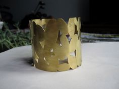 Large Oval Clustered Cut Out Gold Colored Brass Cuff Bracelet Geometric Statement Oval Bracelet Mini Handmade Oval Gold Bracelets, Handmade Gold Oval Bracelets, Adjustable Gold Oval Cuff Bracelet, Adjustable Oval Gold Cuff Bracelet, Gold Oval Cuff Bracelet Gift, Modern Handmade Gold Cuff Bracelet, Handmade Modern Brass Cuff Bracelet, Gold Oval Bracelets, Handmade Modern Gold Bangle