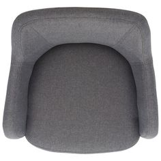 a gray chair cushion on a white background