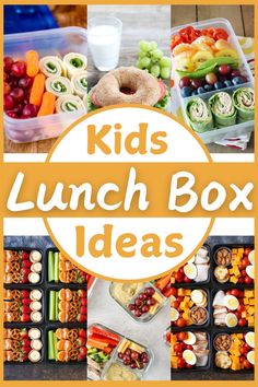 kids lunch box ideas with the title overlay