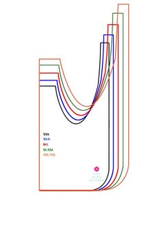 an image of a line drawing with different colors and lines on the bottom half of it