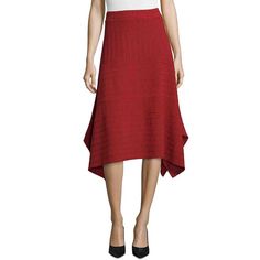 John Paul Richard Handkerchief-Hem Textured Skirt Women Women's Clothing - Skirts. Red Flared Skirt For Fall, Red Lined Asymmetrical Skirt, Chic Red Asymmetrical Skirt, Red Midi Skirt For Fall, Red Asymmetrical Skirt For Fall, Red Asymmetrical Fall Skirt, Elegant Red Tiered Skirt, Red Asymmetrical Flowy Skirt, Red Asymmetrical Relaxed Skirt