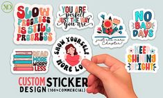 I will create amazing typography sticker for your small business Amazing Typography, Typography Sticker, You Are Perfect, Just The Way, Custom Stickers