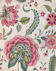 an image of a floral pattern on fabric