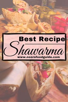 the best recipe for shawarma with text overlay