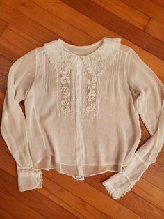 Antique Blouse in Cream With Lace and Pintucks - xs, sm | eBay Lace Shirt Outfit, Insertion Lace, Grandma Clothes, Mom Clothing, Poet Blouse, Silly Words, Victorian Clothing, Shirts And Blouses, Historical Dresses