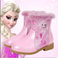 Kids Girls Winter Sequins High Boots Fur Trim Fashion Fur Lining Princess Shoes | eBay Cartoon Boots, Phone Watch For Kids, Baby Leotard, Ankle High Boots, Casual Shoes Women Flats, Cute Suitcases, Trims Fashion, Boots Fur, Cheap Boots