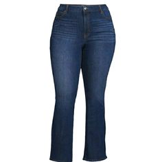 New With Tags Terra & Sky Plus Size 16w A Modern Classic, Terra & Sky's Bootcut Jeans, Offer A Timeless Approach To Your Casual-Day Style. A Must-Have For Your Denim Collection. Why Pay Triple For Torrid Or Lane Bryant When T&S Has All The Newest Styles And Sought After Trends At Affordable Prices. High Rise; Approx. Inseam: 32" Bootcut/Flare Silhouette Button Closure With Zip Fly Five-Pocket Styling With Back Flap Pockets To Hold Your Essentials 59% Cotton/28% Polyester/12% Viscose/1% Spandex M Plus Size Black Jeans, Women's Plus Size Jeans, Dark Wash Bootcut Jeans, High Rise Bootcut Jeans, Dark Denim Jeans, Denim Collection, Boot Cut Denim, Women Outfits, Plus Size Jeans