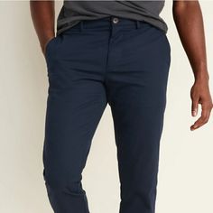 Our All-New Ultimate Chinos Are Packed With Improved Technology To Keep You Looking, Feeling And Moving Better Than Ever. We Call Them "Ultimate" For A Reason... Comfort Waistband, With Built-In Belt Loops And Soft Chambray Lining So You'll Never Wanna Take 'Em Off.. Button Closure And Zip Fly. Diagonal On-Seam Hip Pockets; Buttoned Welt Pockets At Back. Wrinkle-Free, Soft-Washed Twill Looks Sharp All Day Long. Built-In Flex For Innovative Stretch Tech. Built-In Tough Fabric With 2x The Strength Navy Casual Dress Pants For Business Casual, Navy Casual Work Pants With Welt Pockets, Blue Casual Dress Pants For Business Casual, Navy Casual Chinos For Business Casual, Navy Business Casual Chinos, Grey Chino Pants, Navy Pants Men, Dark Brown Pants, School Uniform Pants