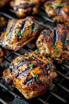 Grilled Chicken Thighs - BeCentsational Charcoal Grill Recipes, Barbecue Chicken Thighs, Charcoal Grilled Chicken, Filet Recipes, Juicy Grilled Chicken, Marinated Chicken Thighs, Chicken Thighs Recipe, Dinner Choices, Easy Keto Meal Plan