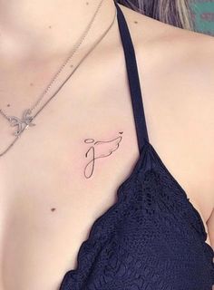 "20 Beautiful Small Tattoo Designs for an Enchanting and Gorgeous Look" Tattoos For Late Grandma, Initial Wings Tattoo, Rip Tattoos For Husband, Angel Initial Tattoo, Collar Bone Memorial Tattoo, Minimalistic Memorial Tattoos, J Butterfly Tattoo, Tattoo For Past Loved Ones, Small Remembrance Tattoos Grandpa