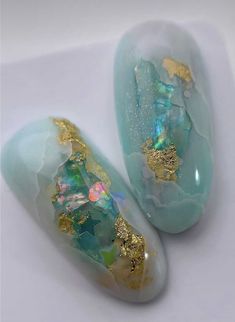 Abalone Shell Nails, Abalone Nails, Nail Decorations, Cute Nails, Nail Art Designs, Nail Designs, Nail Art, Nails, Makeup