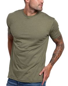 PRICES MAY VARY. Ultra-Soft 60/40 Cotton-Poly Blend Made in the USA or Imported Pull On closure Machine Wash PERFECT EVERYDAY TEE: These plain mens t-shirts are made from a high-quality fabric and designed to keep you comfortable and looking great all day, every day. FLATTERING FIT: Our premium tees have a modern fit that's built to look good on every body. These men's tees define your arms and shoulders, while leaving room at the midsection. ULTRA-SOFT & BREATHABLE: Our t-shirts for men are mad Amazon Fits, Mens Inspo, Fashion Guys, Tech Business, Dad Bod, At Noon, Lacoste Men, Mens Tee Shirts, Tom Cruise