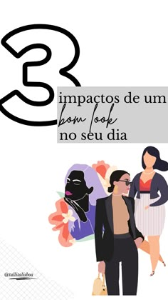 an image of two people standing next to each other with the words 3 impactos de um born look no seu dia