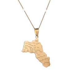 PRICES MAY VARY. 24K gold vacuum plating high quality pendant chain Nickel free and lead free with gold overlay Best gift for your friend, family, lovers and so on Stainless Steel Kurdistan Map Pendant Necklace Trendy Kurdish Flag Map Chain Jewelry 
Yongkan Jewelry
 
Yongkan Jewelry is a fashion jewelry manufacturer in Amazon and promote our products to Southern America, India, the Middle East, Southeastern Asia, Africa and Europe. 
 
Yongkan Jewelry culture is "Honest, Optimistic, Respective an Kurdistan Map, Kurdish Flag, Southern America, Jewelry Manufacturer, Necklace Trendy, Map Pendant, Gold Overlay, Environmental Friendly, Jewelry Manufacturers