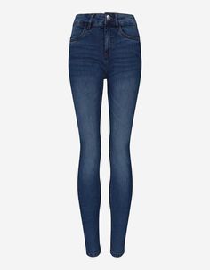 Damen Jeans - Skinny Fit - Push-Up - Takko Fashion Bleached Denim, Jeggings, Push Up