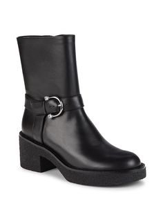 These Boots Are Perfect For Any Situation Thanks To Their Detailed Stitching And Comfortable Insoles. Leather Upper Round Toe Zip Side Lining: Leather Synthetic Sole Imported Size Block Heel, 2.5" (63mm) Platform Height, 0.81" (20mm) Shaft Height, 7.5" Leg Opening, About 9". Center Core - W Designer Shoes > Saks Off 5th. Stuart Weitzman. Color: Black. Size: 5. Boots With Buckle Closure Medium Width Round Toe, Boots With Buckle Closure And Round Toe, Calf Leather Boots With Removable Insole And Round Toe, Boots With Buckle Closure And Medium Width, Leather Platform Boots With Buckle Closure And Round Toe, Leather Moto Boots With Removable Insole And Round Toe, Leather Boots With Buckle Closure And Round Toe, Boots On Sale, Boots For Sale