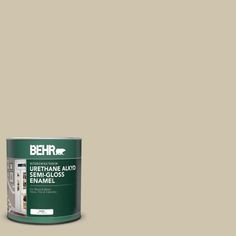 a brown paint can with the words behro premium waterproofing stain and seal