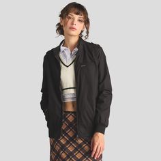 Women's Classic Iconic Racer Jacket | Members Only – Members Only® Classic Slim Fit Spring Outerwear, Slim Fit Casual Outerwear For Business Casual, Racer Jackets, Shoulder Epaulettes, Members Only Jacket, Racer Jacket, Classic Jacket, Black Khakis, Boys Jacket